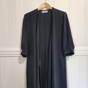 Everlane Japanese GoWeave Long-Sleeve Mini Wrap Dress